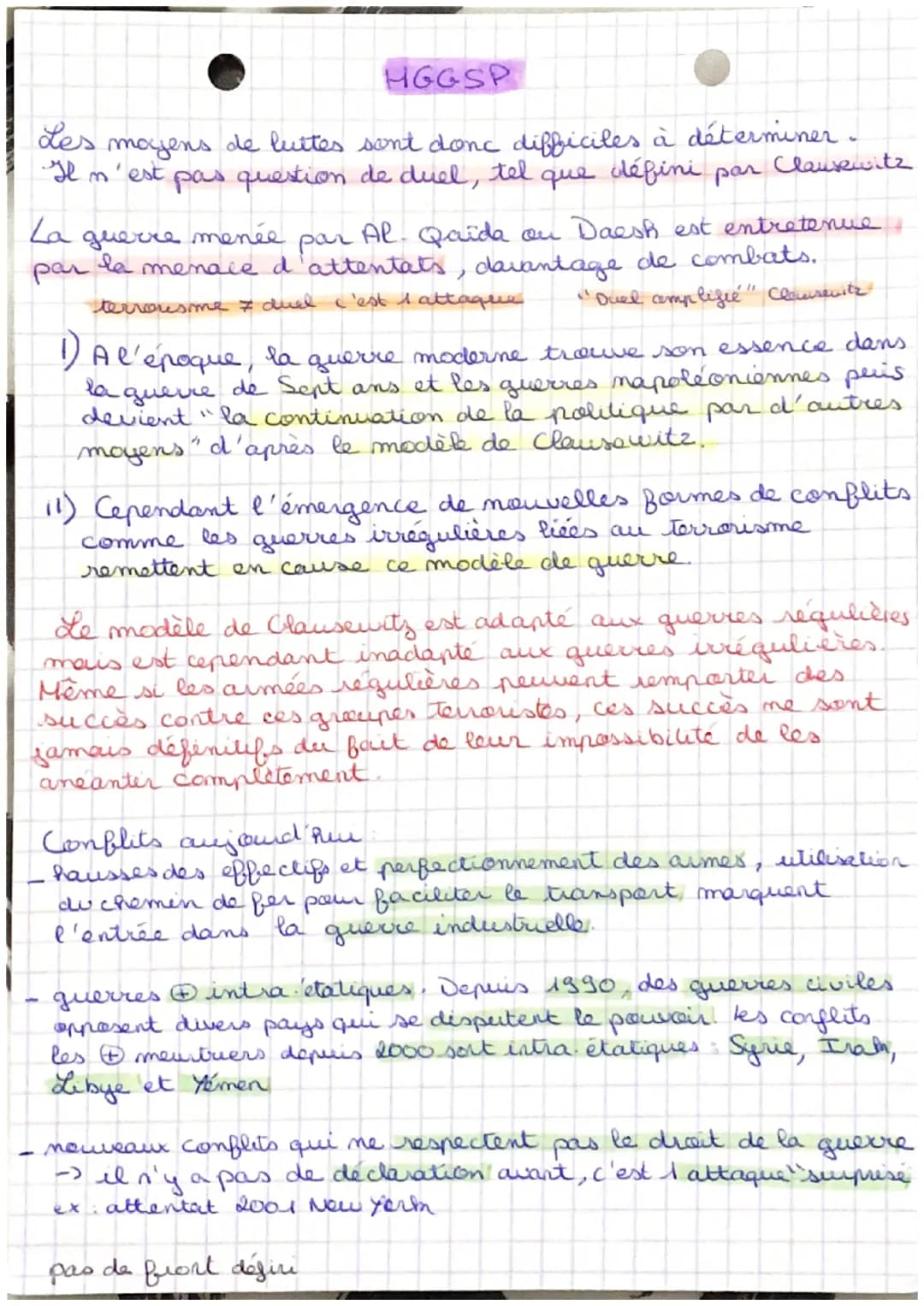 HGG SP
Guerre de Fans oppose de 1756 à 1763, la France
alliée à l'Autriche et la Preisse alliée à l'Angleterre.
La cause principale étant la