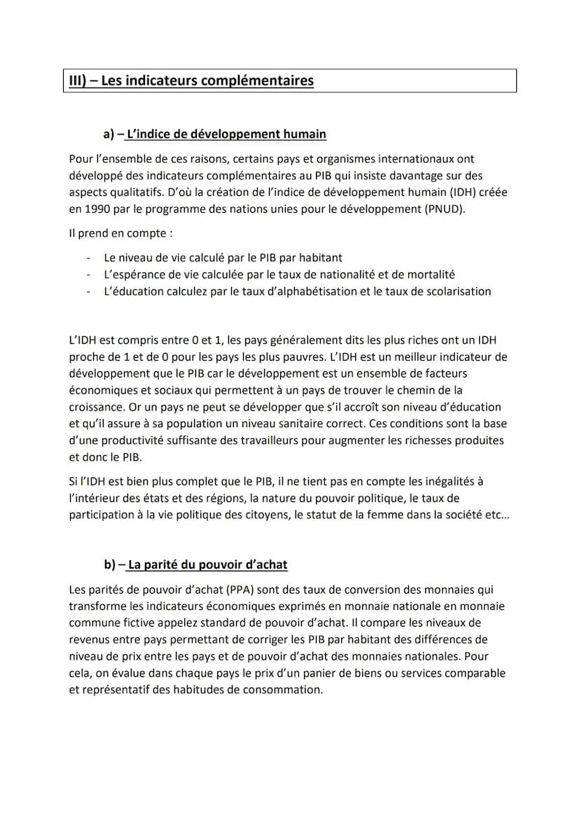 Chapitre 5) La mesure de la production et ses
prolongements
Objectifs du chapitre :
Calculer la valeur ajoutée dans des cas simples
Différen