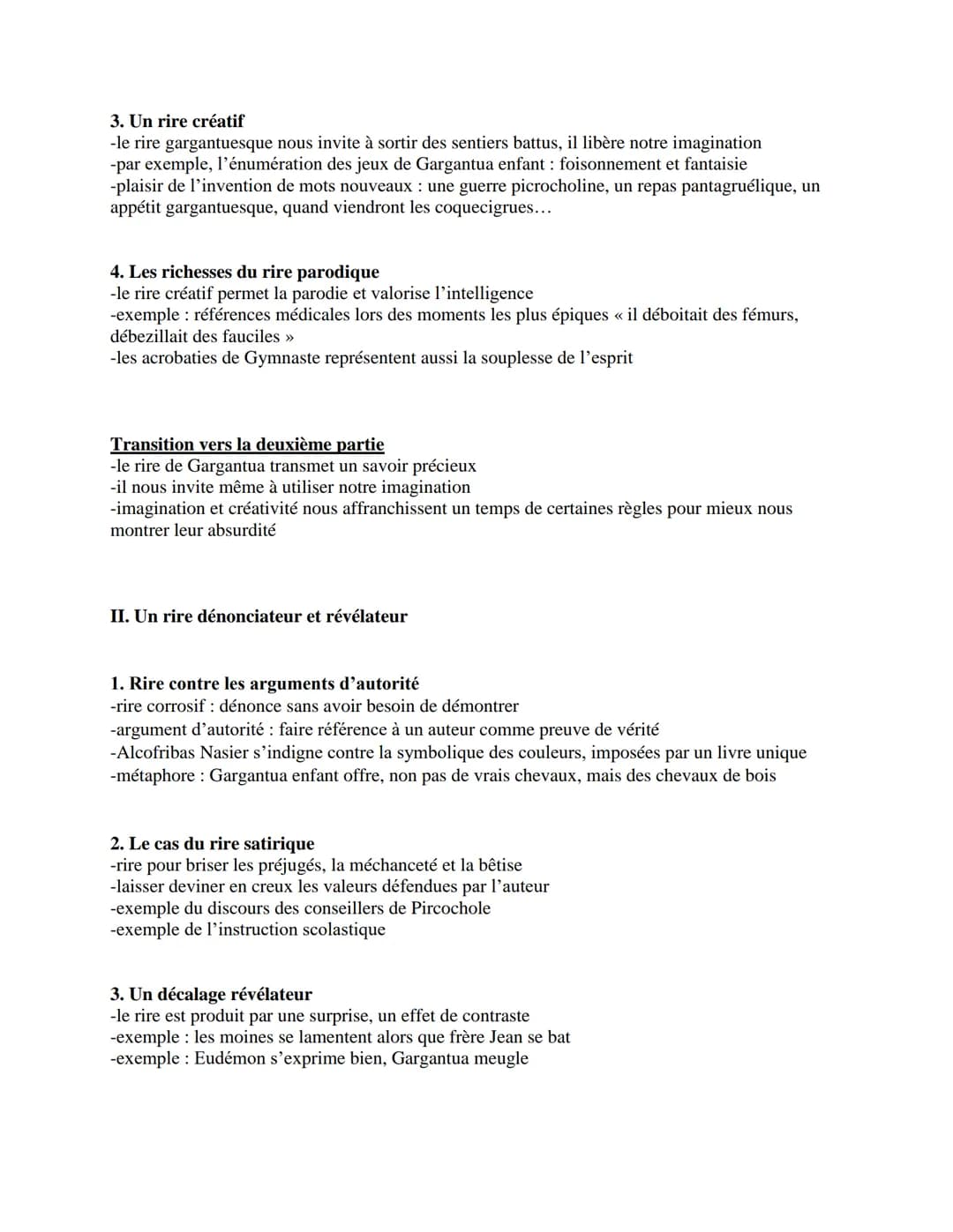 Rabelais, Gargantua, 1535
Dissertation - Rire et savoir
Introduction
Accroche
-description de la mauvaise éducation
-rire dirigé contre les 
