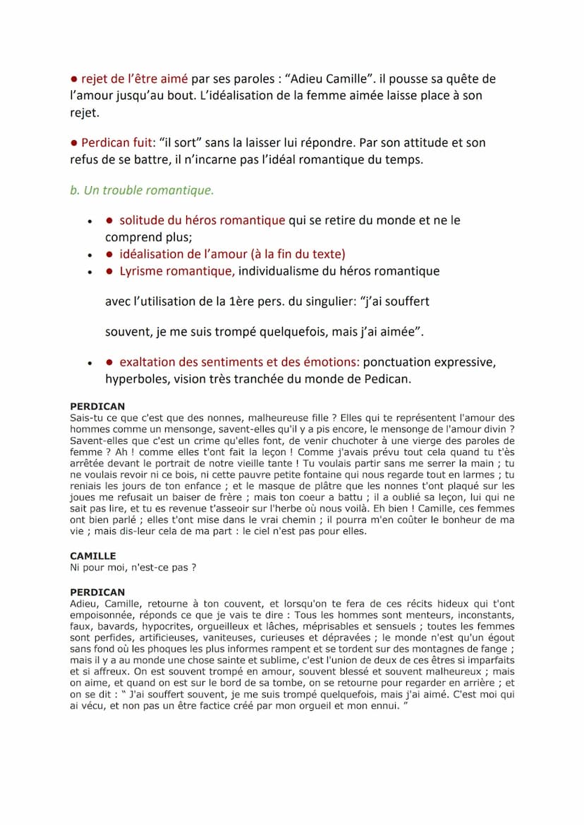 Musset, On ne badine pas avec l'amour, II, 5 de "Sais-tu ce que
c'est que de nonnes" jusqu'à la fin de l'acte
1- Une dispute
a. Un registre 