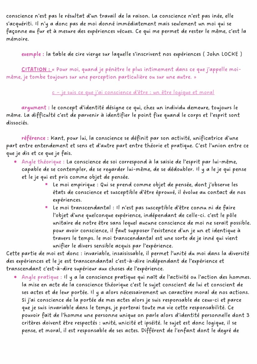 
<p>La question de la conscience et de l'inconscient est un sujet fondamental en philosophie. Il s'agit de comprendre la manière dont nous n