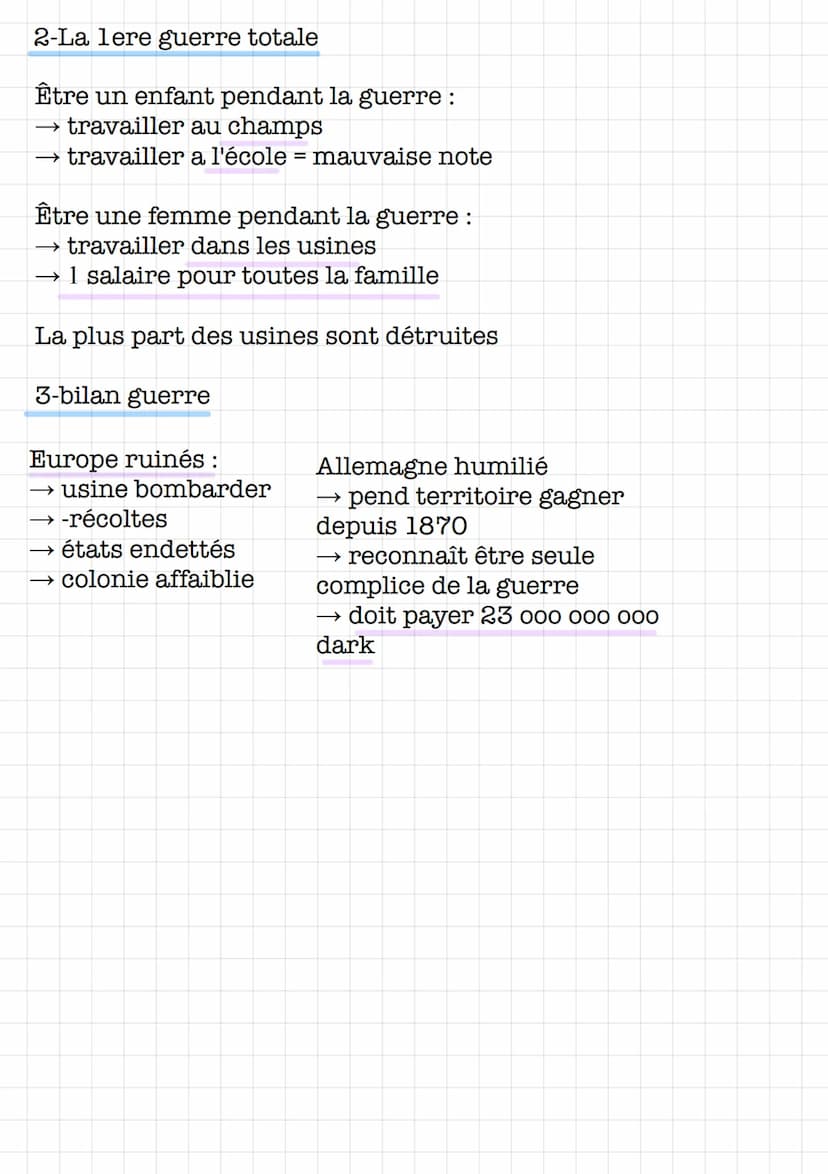  Les causes de la guerre :
Europe divisé en 2
Histoire
lere guerre mondiale
Triple-entente= France, Russie, USA, royaume-
unis
Triple-allian