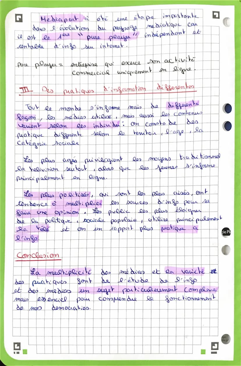 Information et medias
I Des mots cocuents que necessitent
précises
Introduction
Comment s'informe-t-on aufond hui ?
HGGSP
medias" est le moy