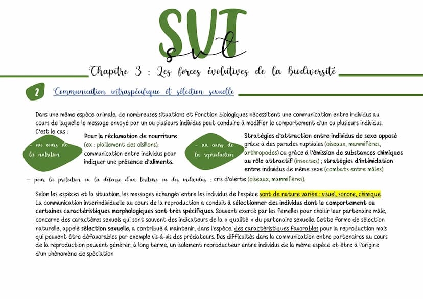 SUT
-Chapitre 3 Les forces évolutives de la biodiversité
:
Pour introduire, comment les scientifiques sont arrivés à formuler des théories ?