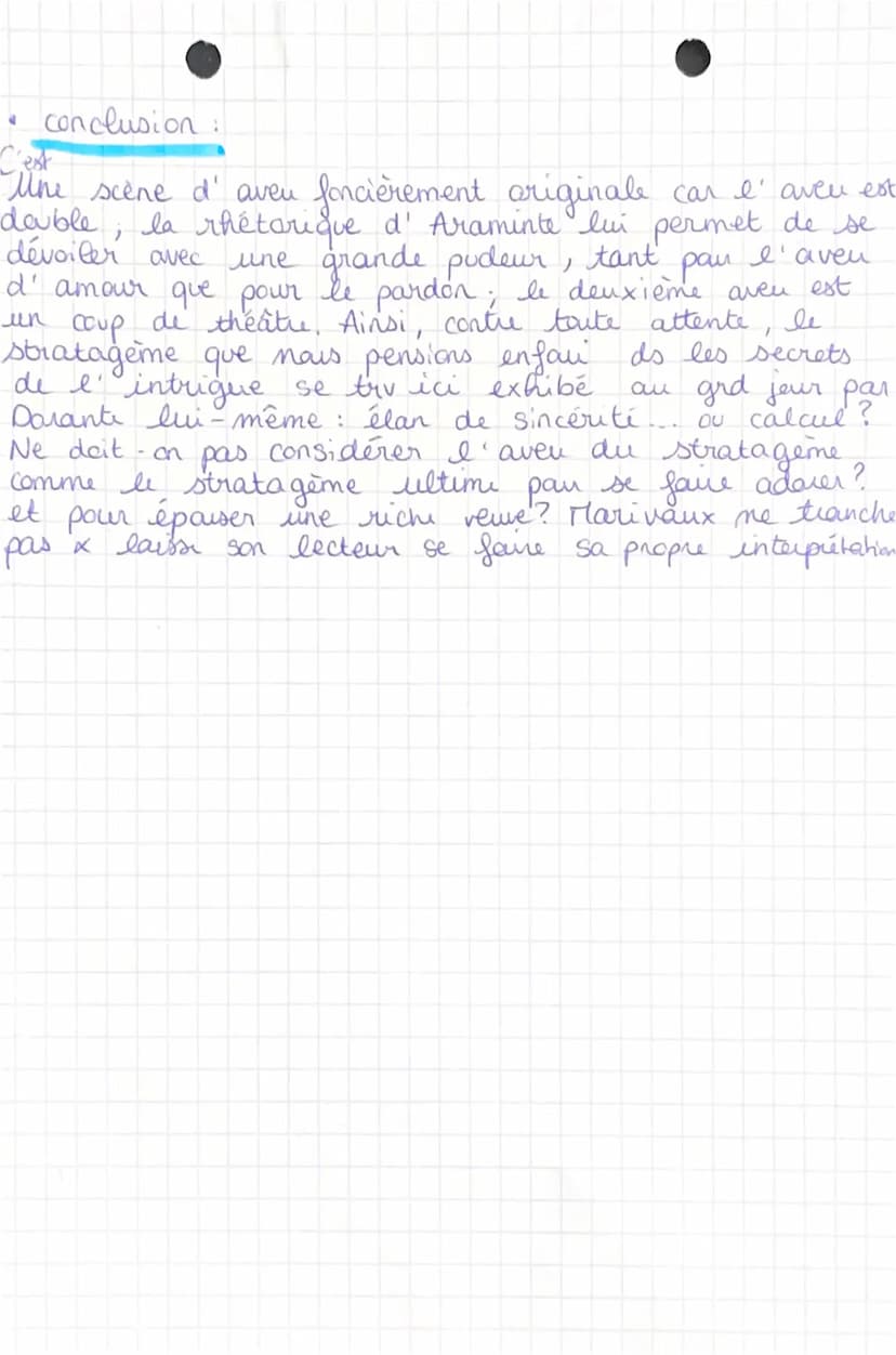 EXPLICATION LINEAIRE N°8
"Le double aven", MARIVAUX, "Les Fauses Confidences" 1737
acte III SC 12
intro:
au
L'intrigue des FC, comédie en pr