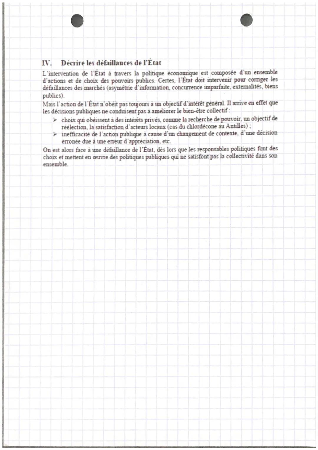 économie
Chapitre 2
Chap 2: Défaillances de marché et défaillances de l'Etat
Le dysfonctionnement des marchés entre les acteurs privés peut 