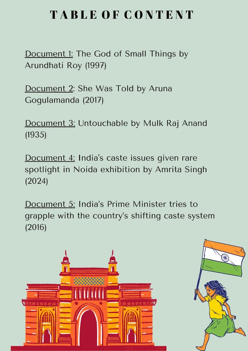 Aut & Debate
Art & Protest
HOW CAN ART BE USED
TO CHALLENGE THE SOCIAL INJUSTICES OF
THE CASTE SYSTEM IN INDIA?
EQUAL
AROLINE
DISCRIMINAT
CA