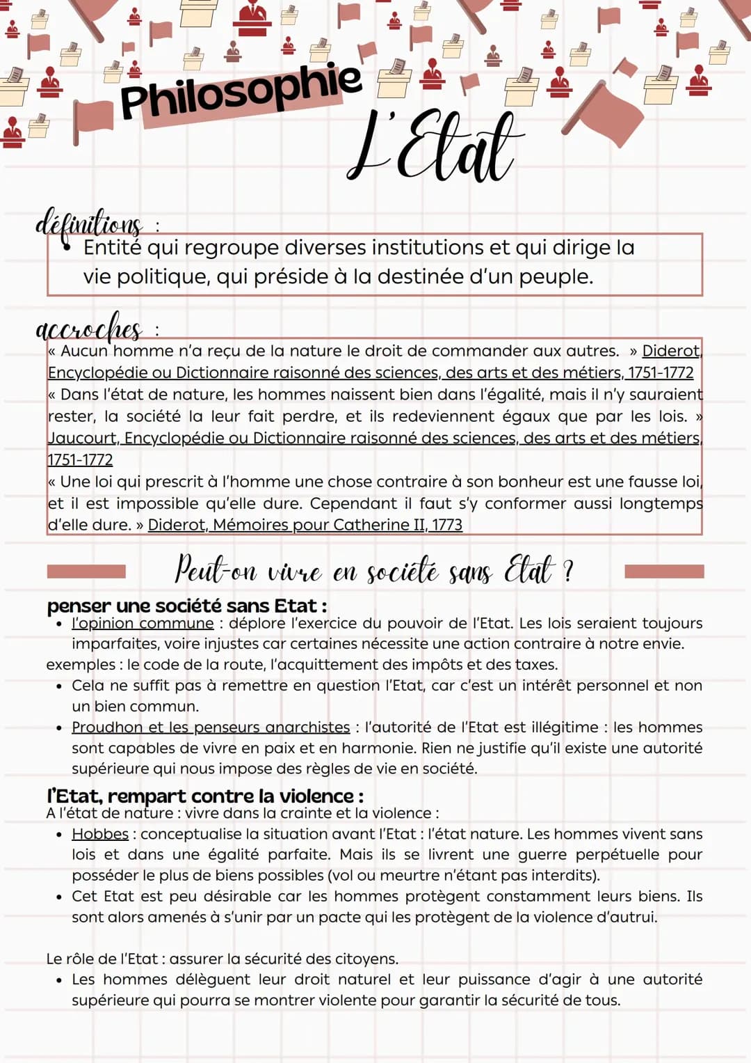 Philosophie, L'Etat