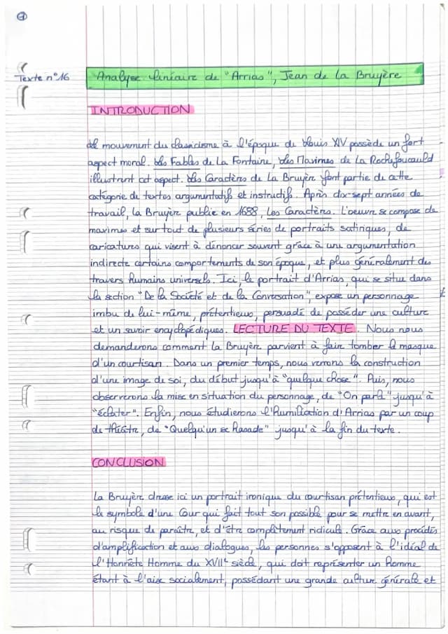 Know Arrias, Les Caractères - Analyse linéaire  thumbnail