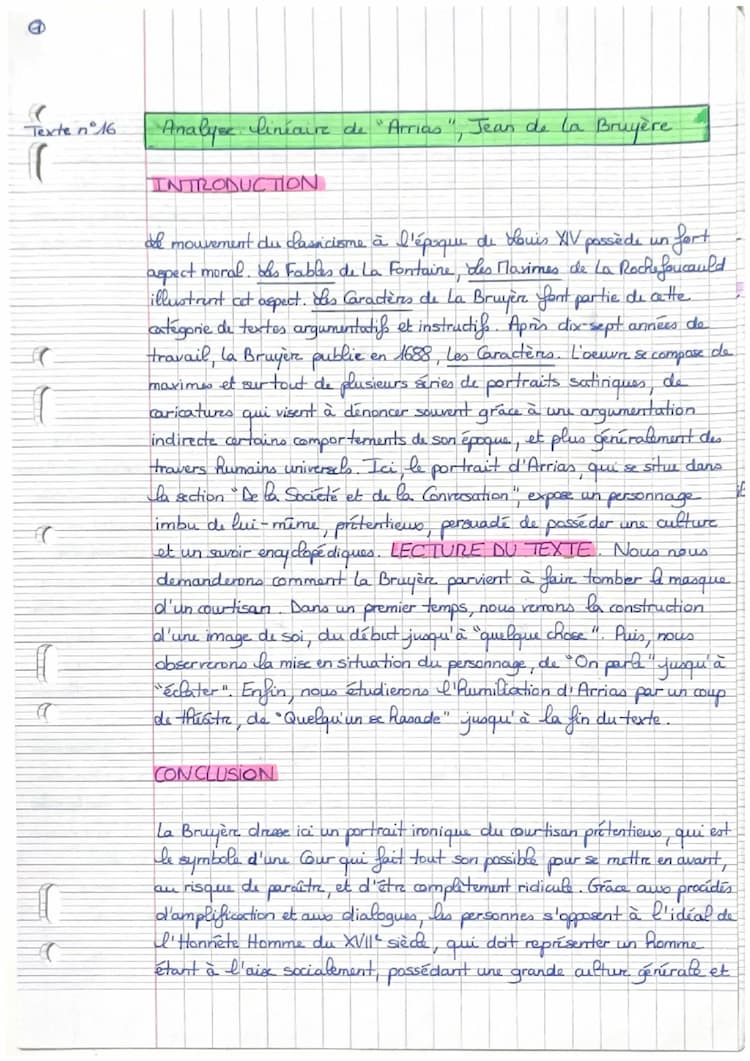 Know Arrias, Les Caractères - Analyse linéaire  thumbnail