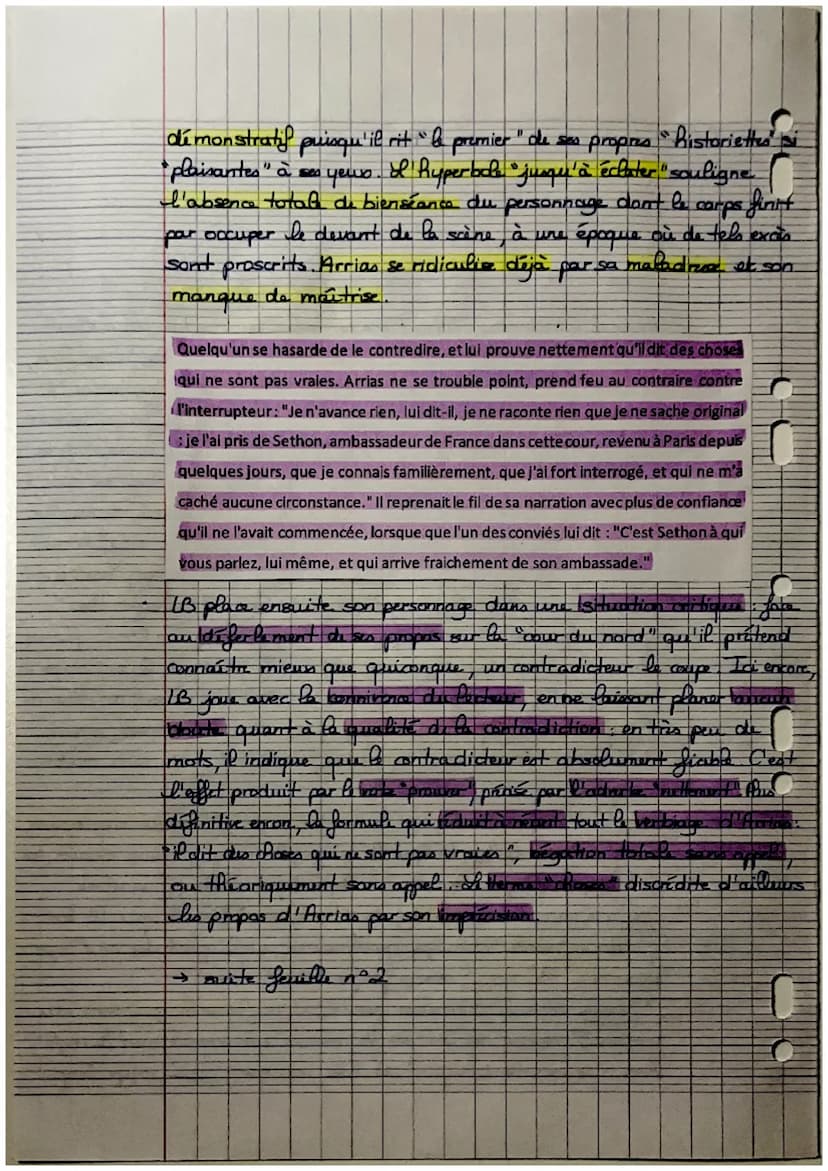Texte n°16
C
C
Analyse linéaire de "Arrias", Jean de La Bruyère
INTRODUCTION
ide
de mouvement du classicisme à l'époque de Louis XIV possède