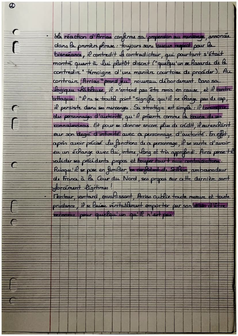 Texte n°16
C
C
Analyse linéaire de "Arrias", Jean de La Bruyère
INTRODUCTION
ide
de mouvement du classicisme à l'époque de Louis XIV possède