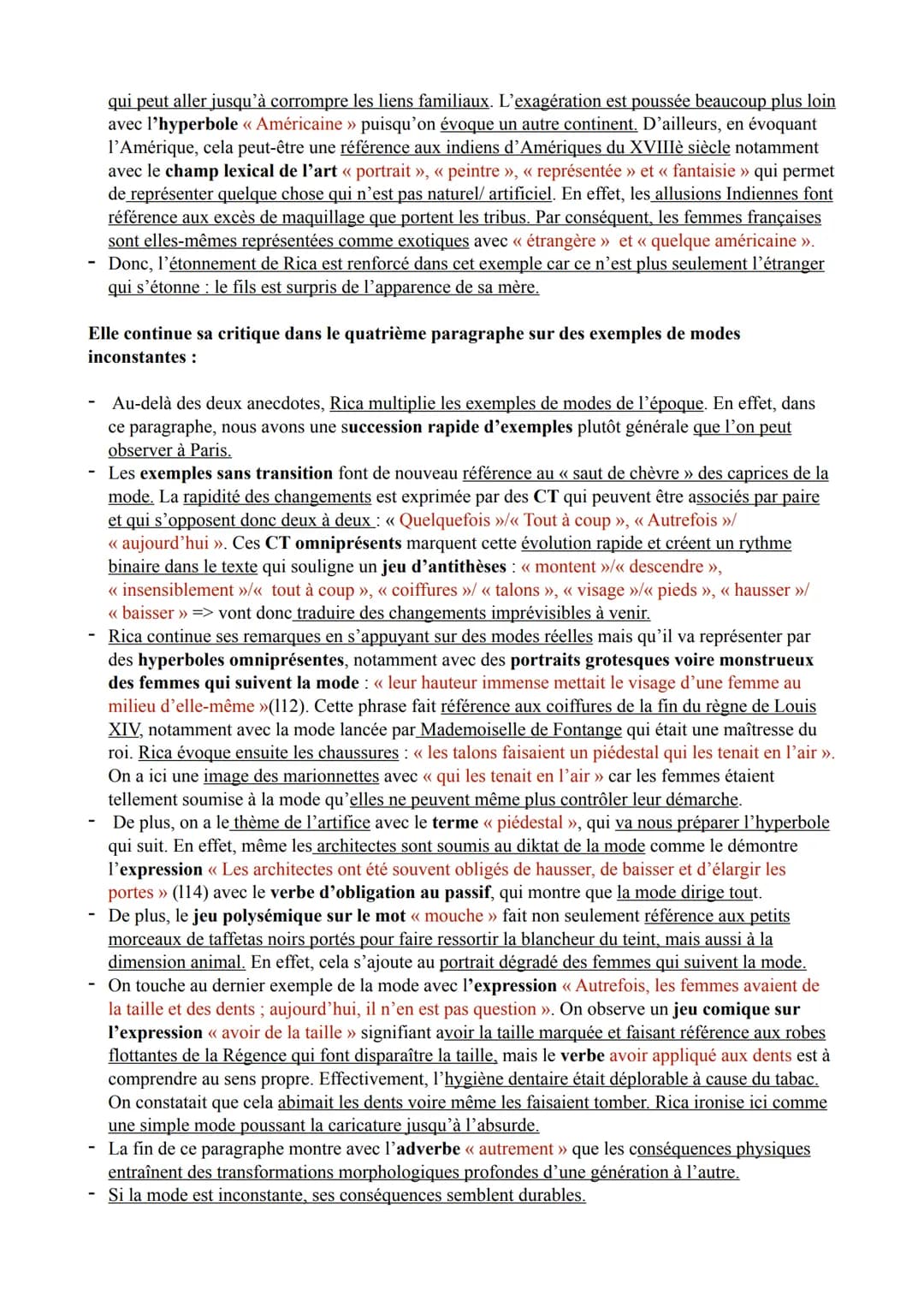 Introduction :
Texte 8 Lettres persanes,
lettre 99, 1721
Montesquieu est un philosophe des Lumières du XVIIIè siècle, connu en particulier p