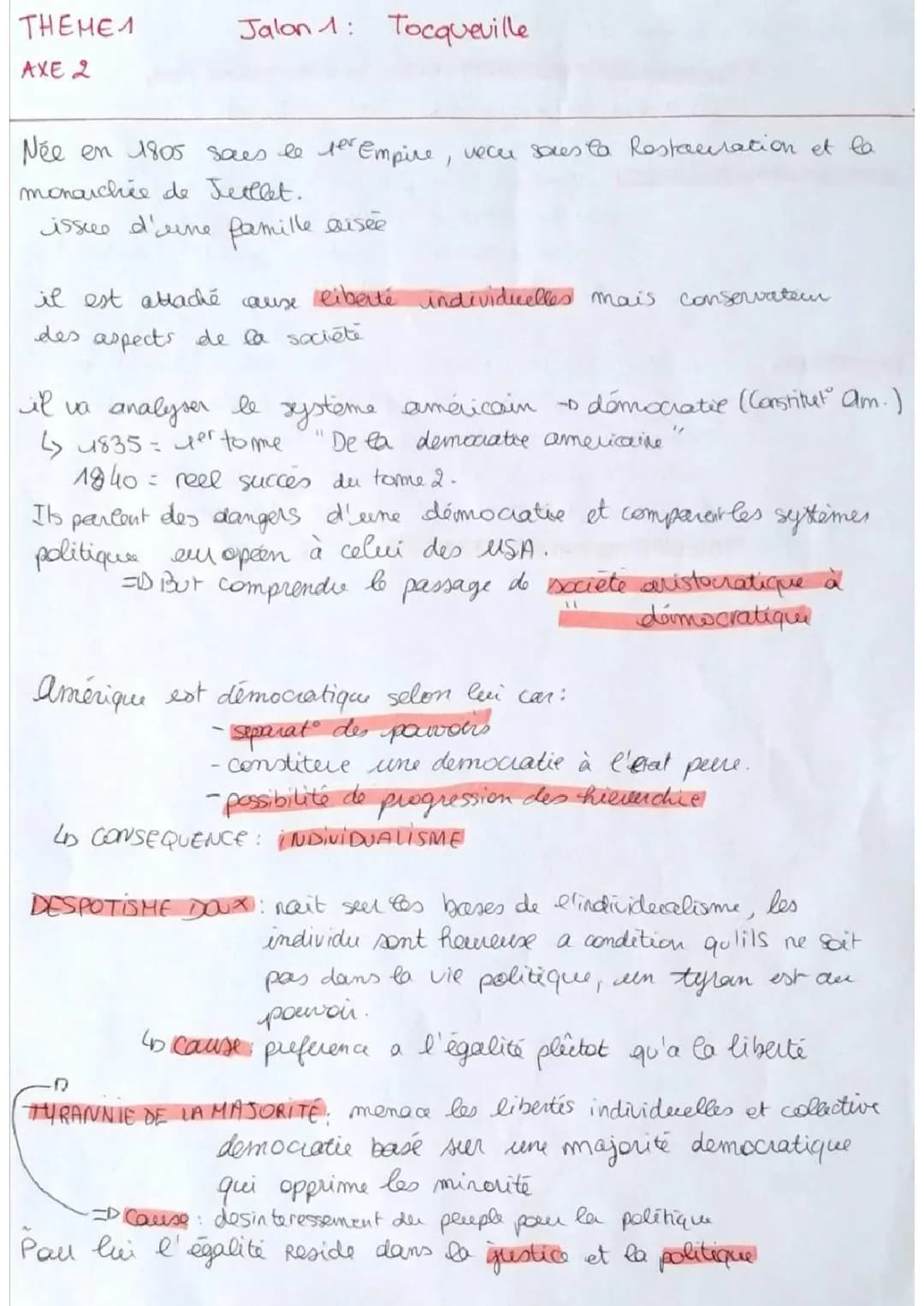 Les dangers de la démocratie selon Tocqueville : De la démocratie à la tyrannie