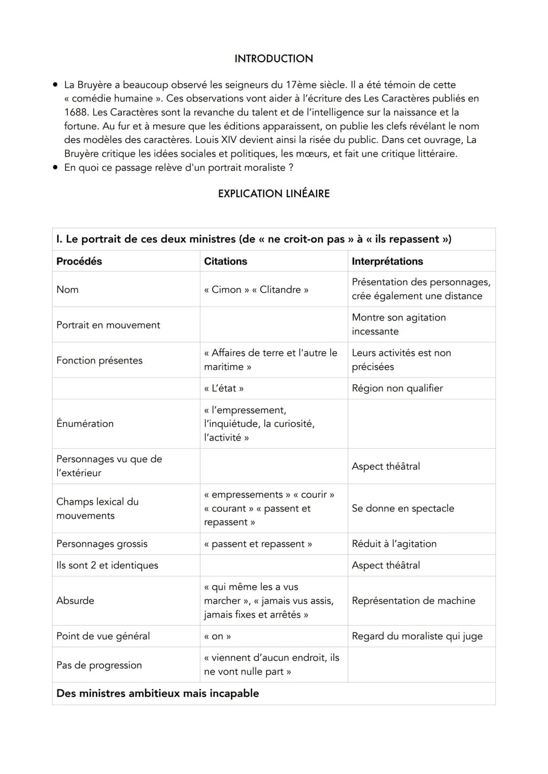 
<h2 id="introduction">Introduction</h2>
<p>La Bruyère a observé de près les seigneurs du 17e siècle et a été témoin de ce qu'il décrit comm