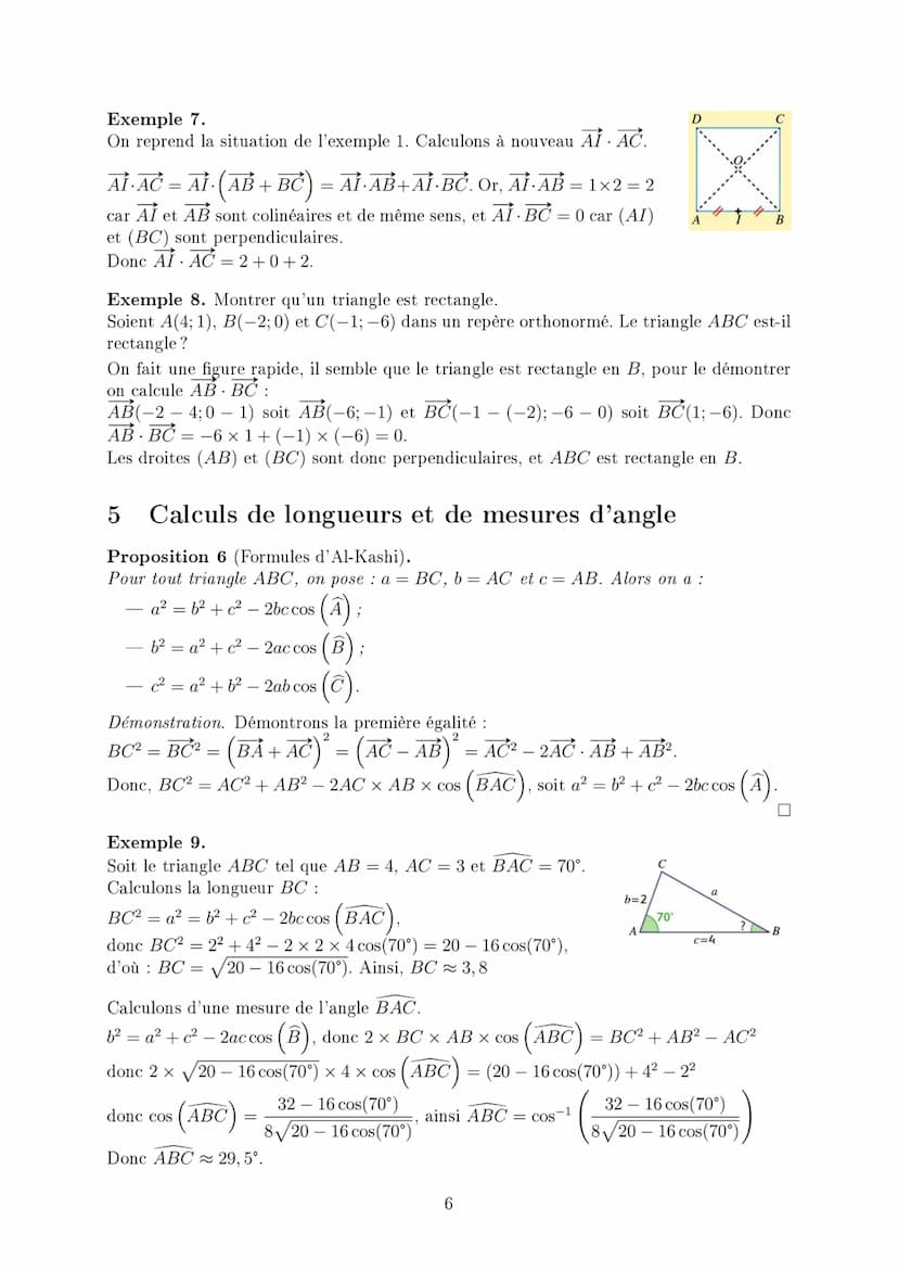 1 Définition et premières propriétés
Définition 1 (norme d'un vecteur).
Soit u un vecteur du plan. Soient A et B deux points
du plan tels qu