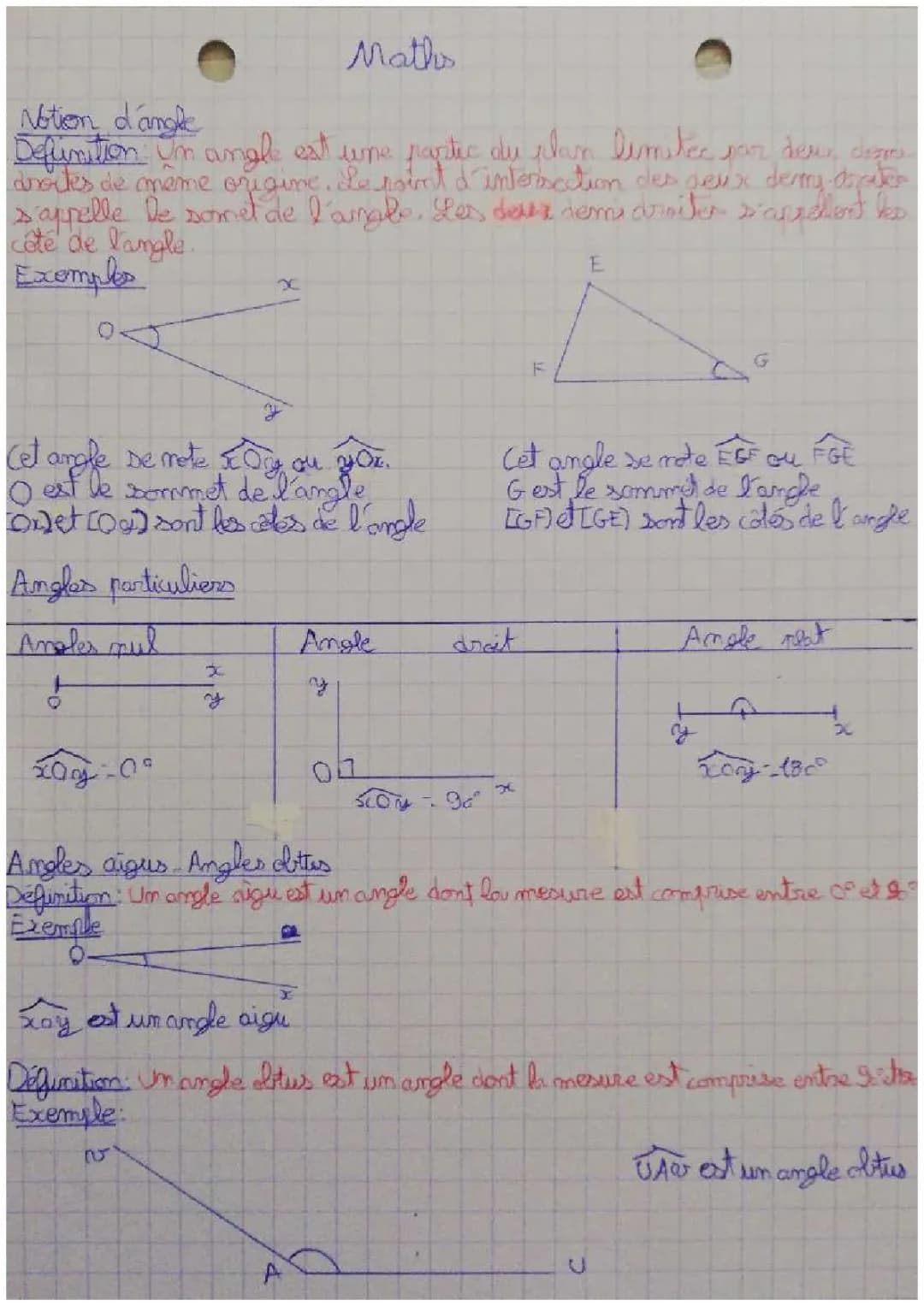 Comment mesurer un angle et tracer des angles avec un rapporteur et une géorègle