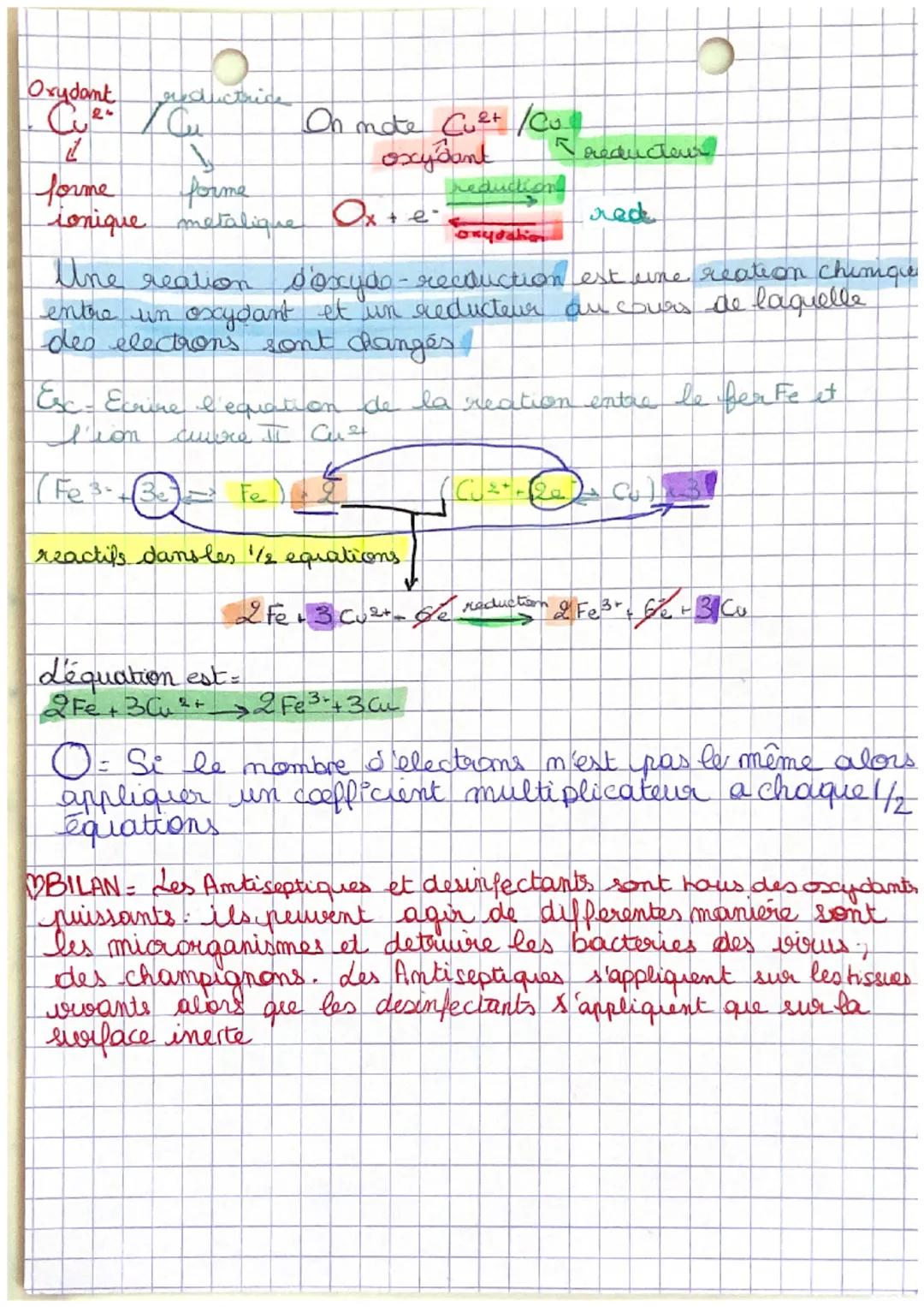 # Physique-Chimie

Antiseptique et desinfectants = reaction d'oxyde reduction,

facteur de dillution

$F = \frac{Cmiere}{Cfille}$

facteur
d