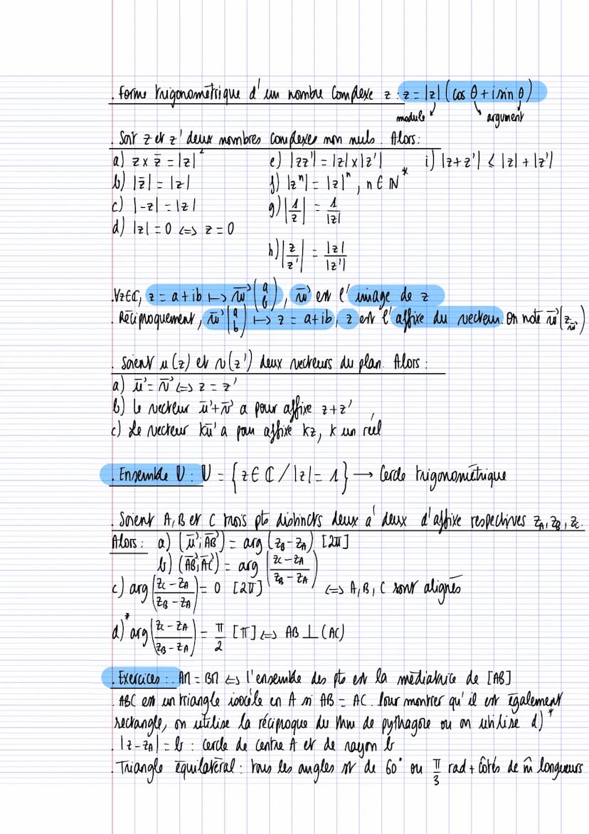 b
N
0
N
12 = a + ib> M (a; b), n est le point image de z
Réciproquement, n (a; b) ►> z = at ib, z est l'affive de M. On note M (2₁)
0 μ'
|z/