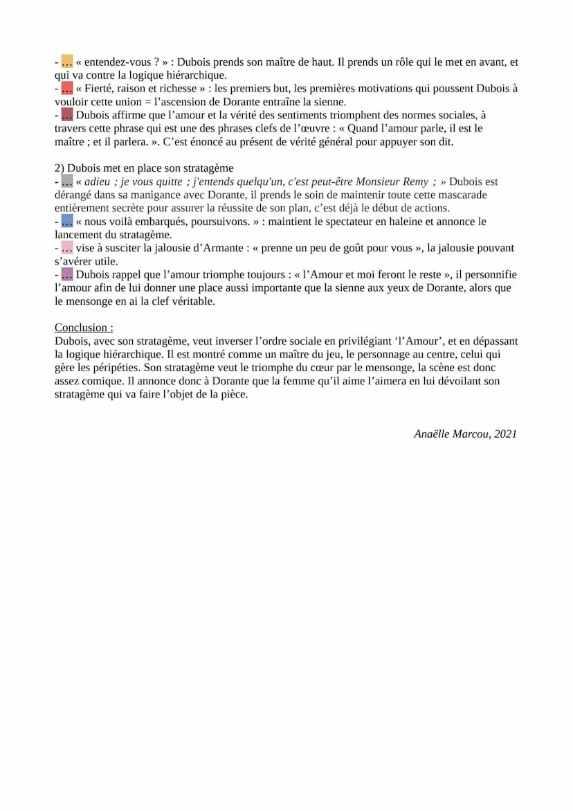 MARIVAUX, LES FAUSSES CONFIDENCES. « Elle a plus de cinquante mille livres de
rente... » à « L'amour et moi ferons le reste. >>
→ Act I, scè