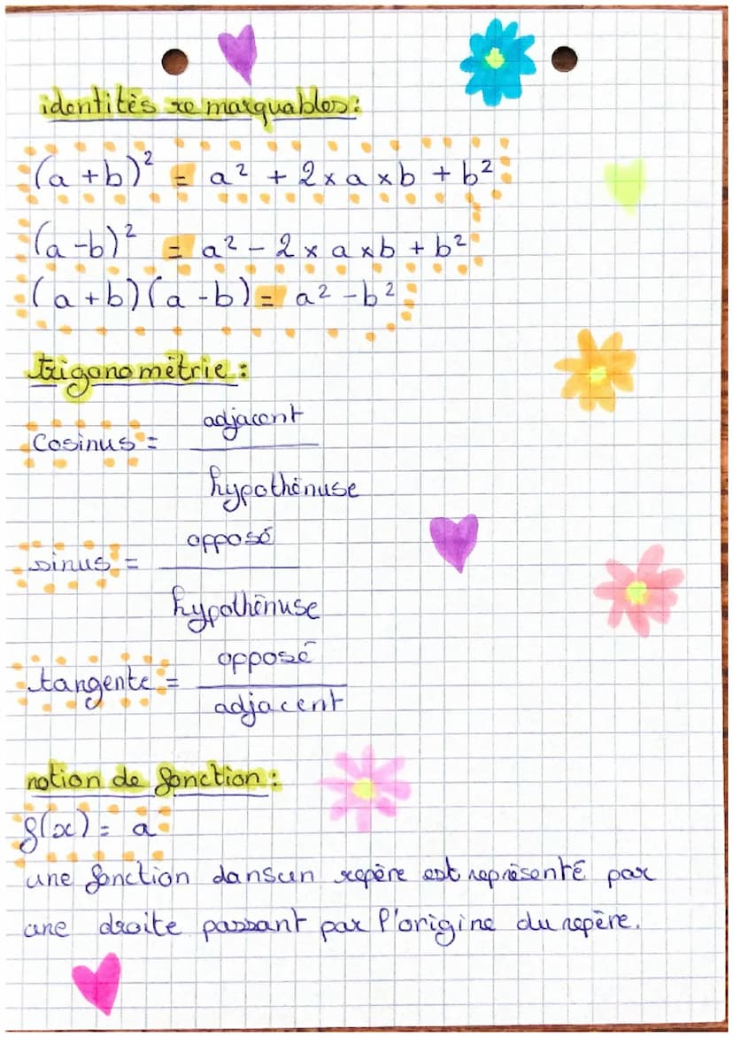 • Maths
théorème de plythagore:
on sait
que
ABC est un triangle rectangle en
A.
D'après le théorème de phytorgore,
BC² = AB² + AC²
an a
Donc
