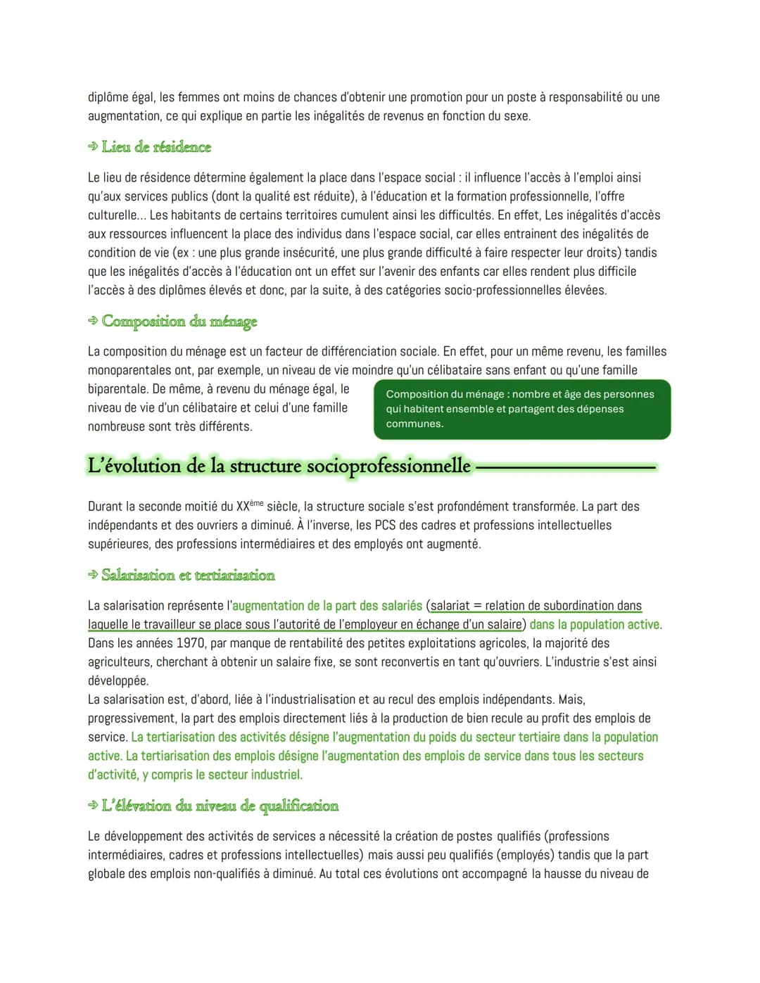 # Chapitre 1:
Comment la société française est-elle structurée ?
La société française est traversée par de multiples inégalités, qui dessine