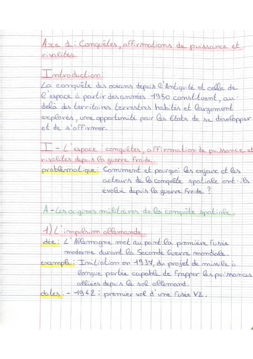 De nouveaux espaces de conquête (Axe 1).