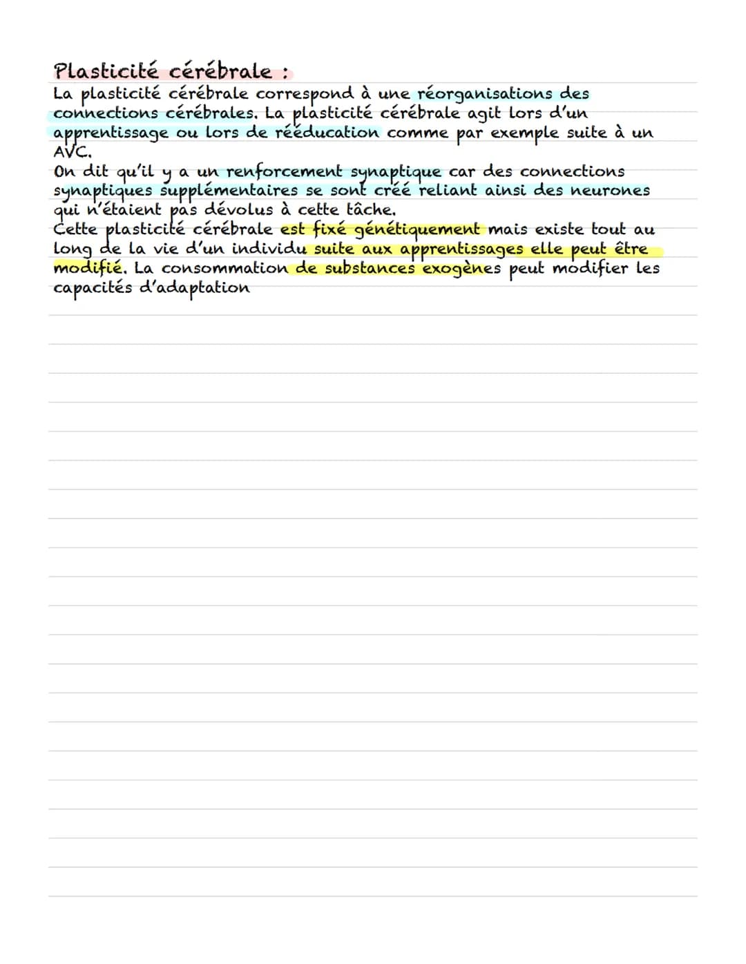 Chapitre
I- cerveau et organisation anatomique :
Le système nerveux central est constitué du cerveau et de
la moelle épinière
Le système ner