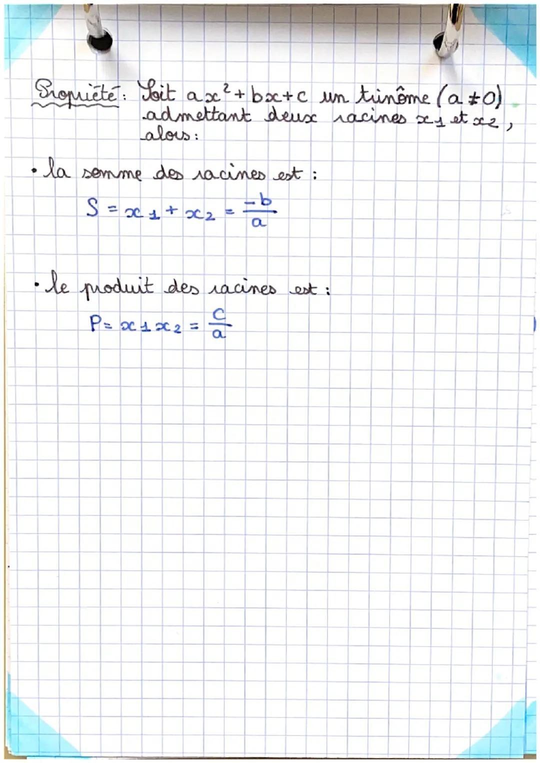 Definition: Une équation du second degre est une
s'écrire ax
maths
Equations du
second degré
●
५'
expression ax ²+bx+c est un tumême.
Les so