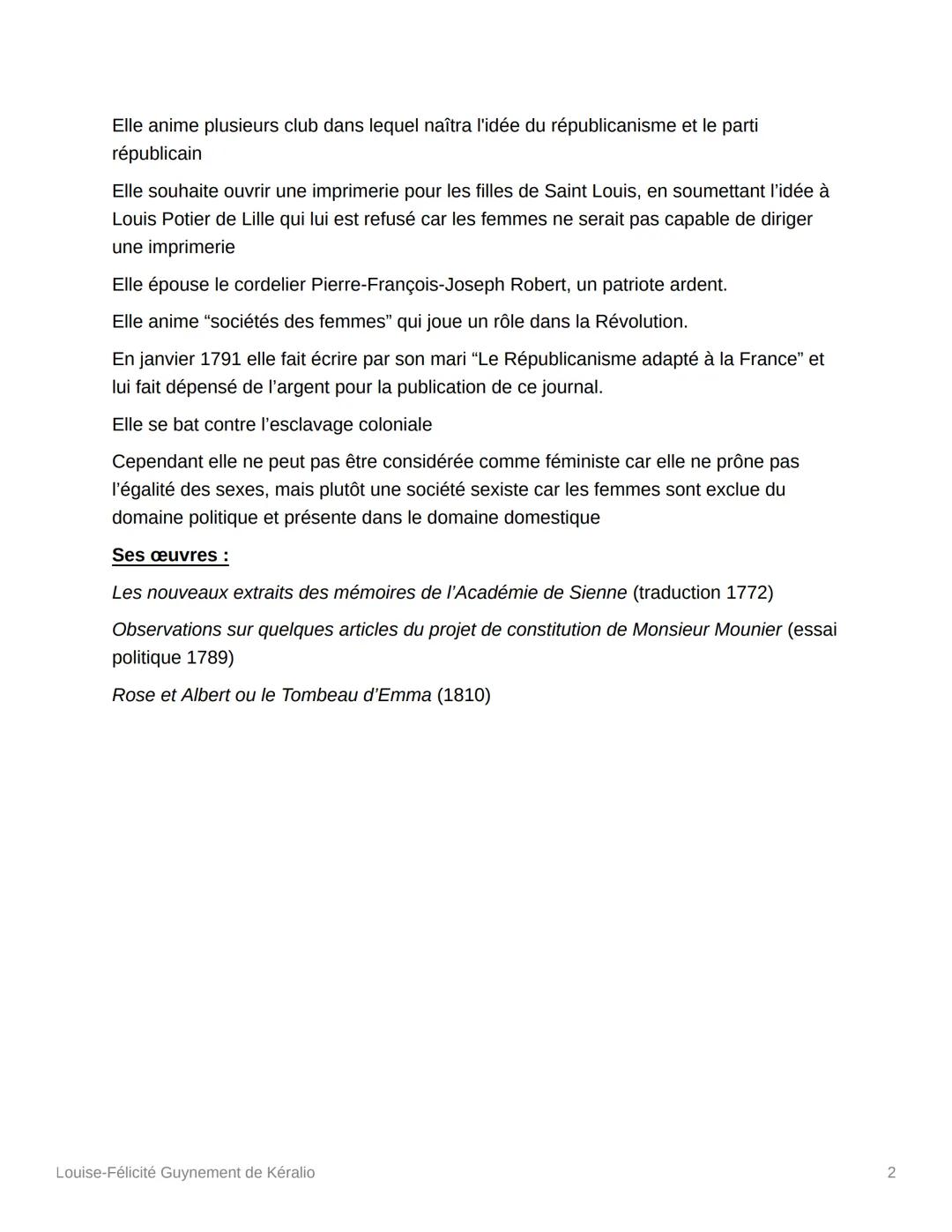 Louise-Félicité Guynement de
Kéralio
appelé aussi: Louise Robert
27/08/1756 (Paris) -31/12/1822 (Bruxelles)
Femme de lettre française : prem