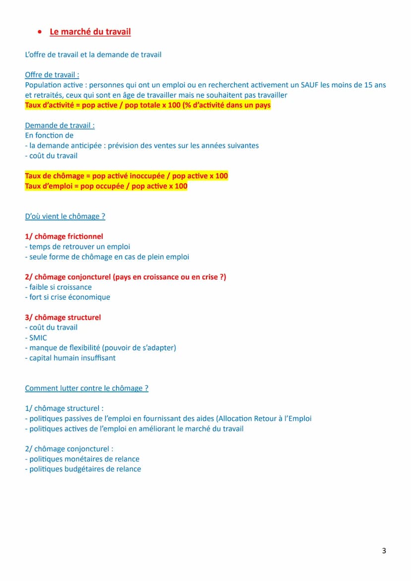 RÉVISION ÉCONOMIE - PRG TERMINALE
L'intervention de l'État
État libéral (E-U) :
- fonctions régaliennes (justice, police, défense / pas E pr