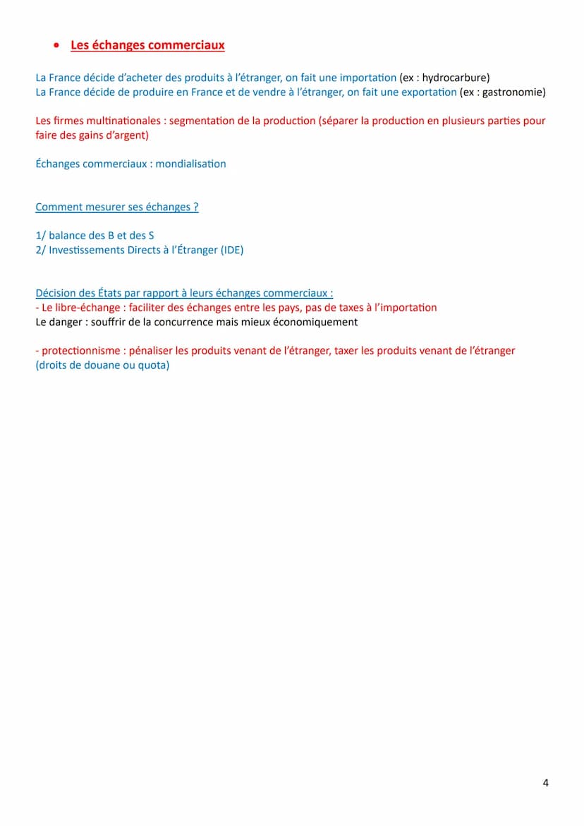 RÉVISION ÉCONOMIE - PRG TERMINALE
L'intervention de l'État
État libéral (E-U) :
- fonctions régaliennes (justice, police, défense / pas E pr