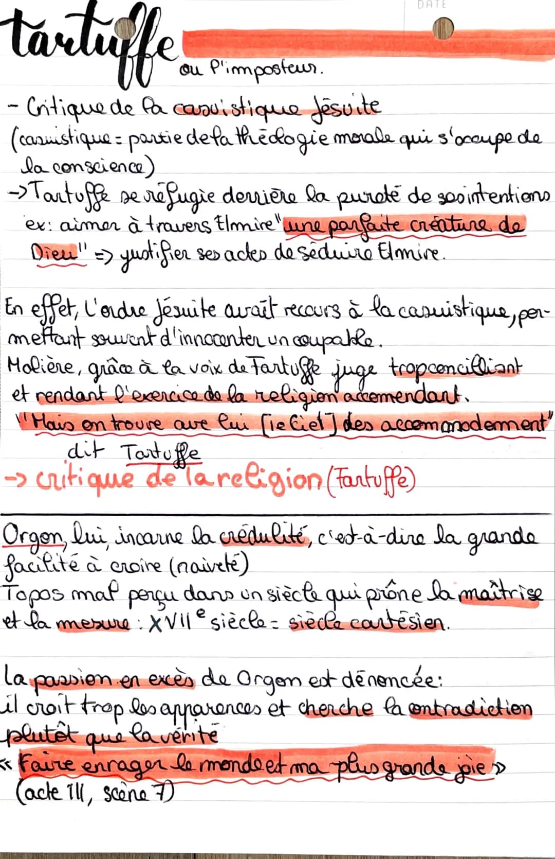 
<p><em>Tartuffe</em> est une célèbre œuvre de Molière, composée de 5 actes. La pièce met en scène l'hypocrisie religieuse de Tartuffe, un f