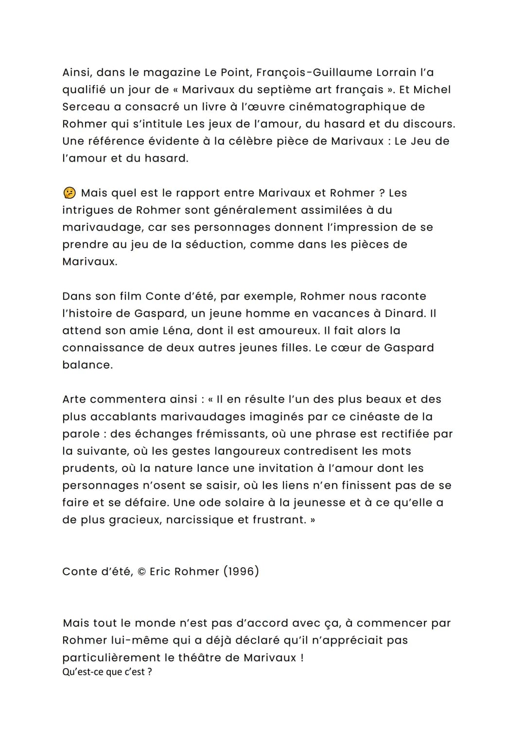 Dissertation : « Les Fausses Confidences » de Marivaux
Fiche de révision et analyse de cette œuvre de Marivaux (1688-
1763) au programme du 