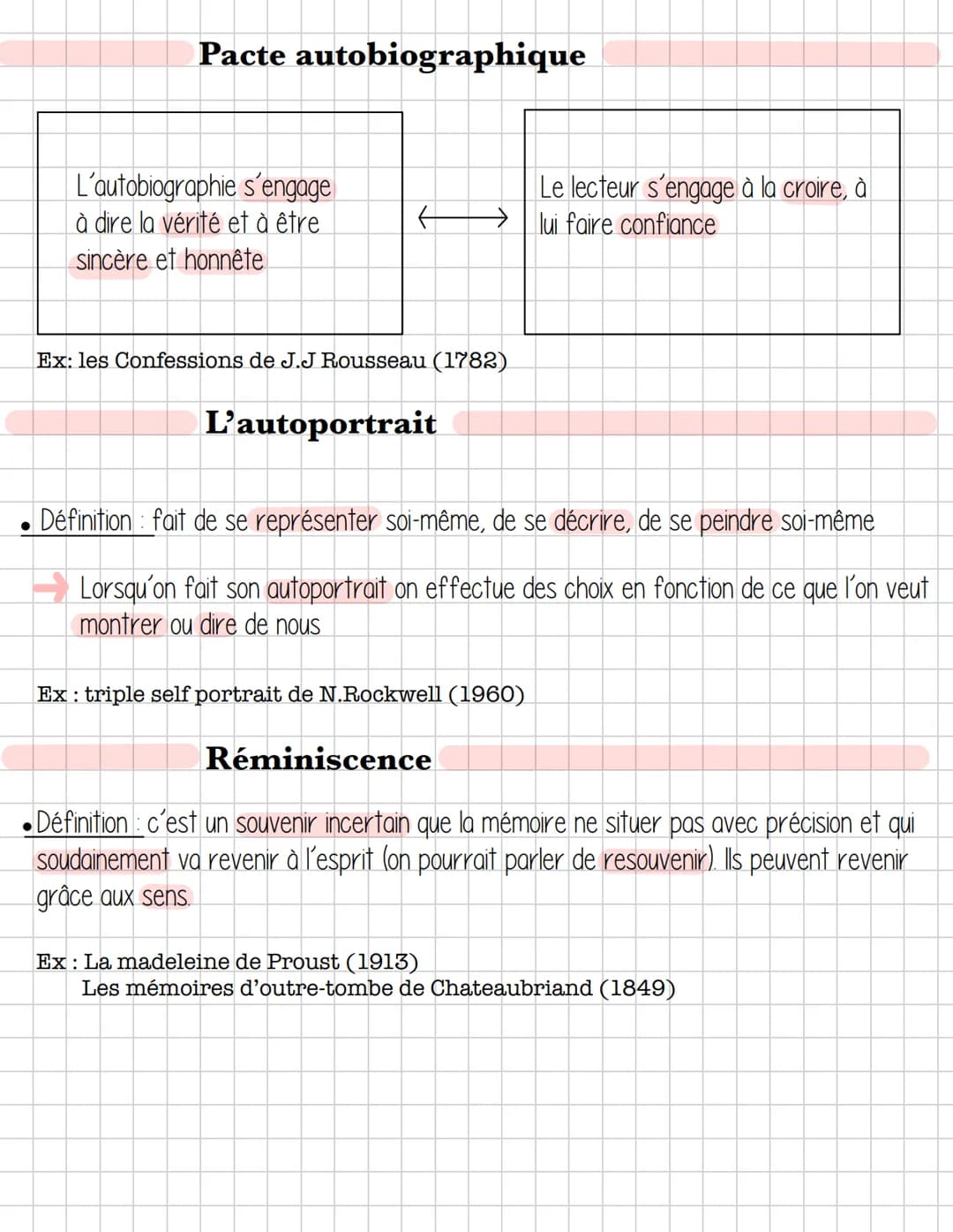 L'autobiographie
•Définition: une autobiographie est un récit qu'une personne réelle fait rétrospectivement
de sa propre vie
● Étymologie : 