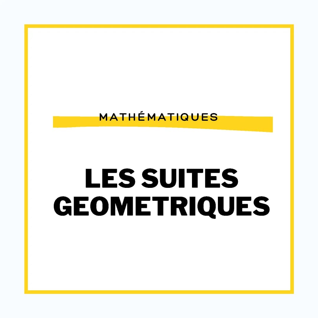 Découvre la Somme d'une Suite Géométrique et Arithmétique avec Exercices