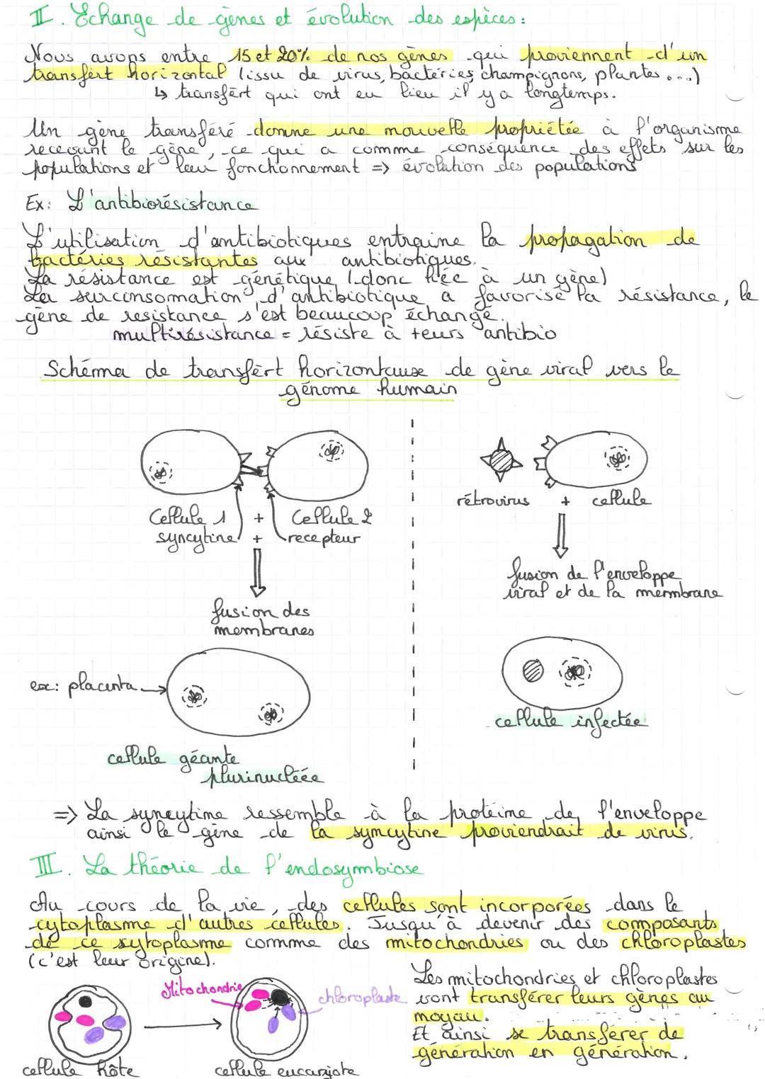 Chap 4,
La complessification des génomes
a
La reproduch sexuée participe à la diversification des
diversité. En effet d'autres mécanismes co