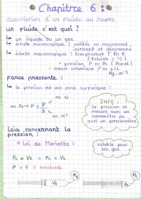 Know Description d’un fluide au repos  thumbnail