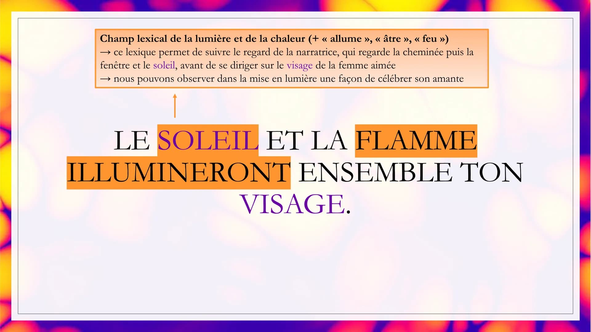 Auteur: Colette
LE DERNIER FEU
Date: 1908
Recueil Sido suivi de Les
:
Vrilles de la Vigne
Parcours La célébration du
monde INTRODUCTION
° En