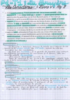 Know Les Caractères de La Bruyère : analyse linéaire Livre V Rq 9 thumbnail