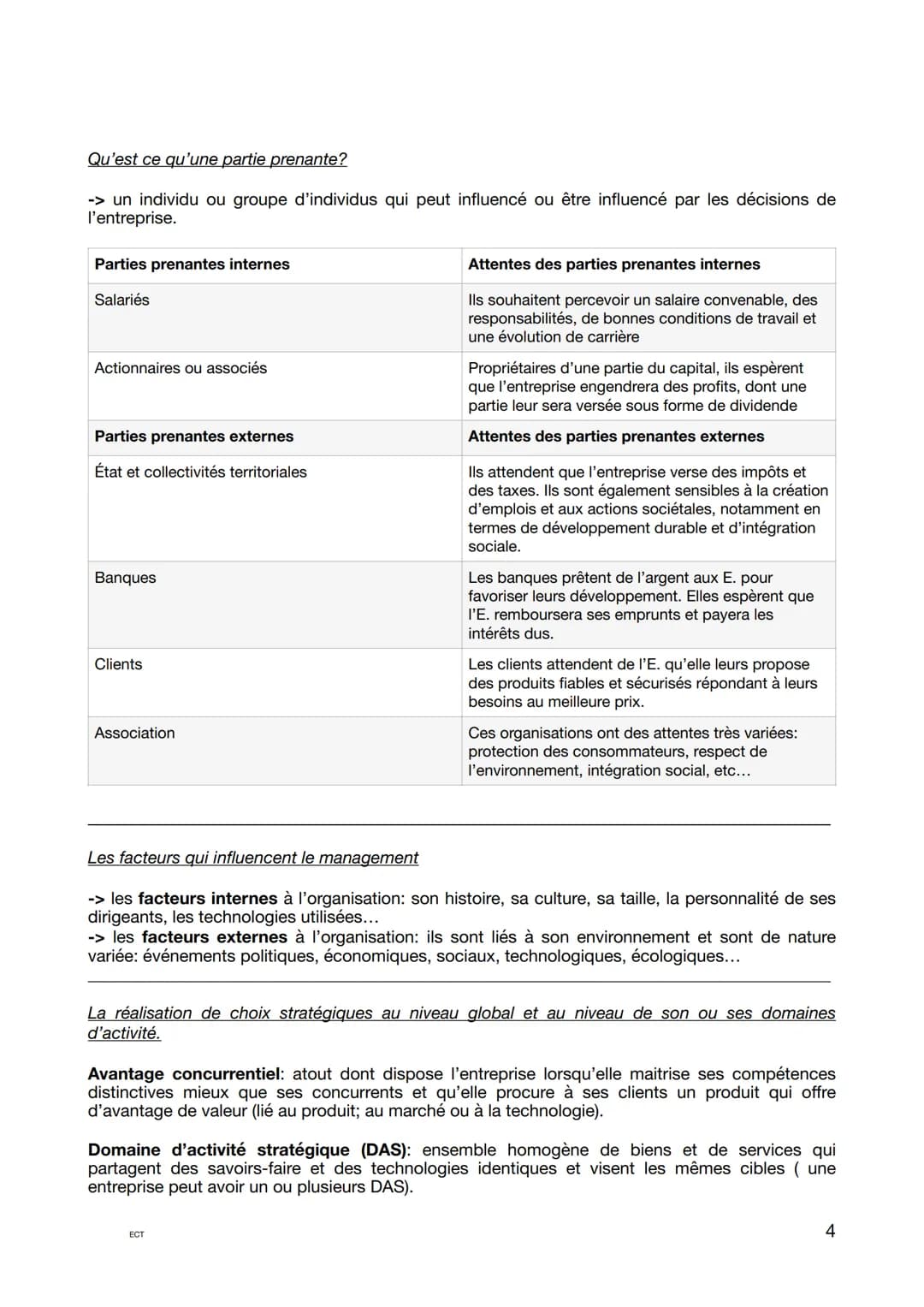Les question les plus posées:
Les différents types de décisions: « caractérisez/ qualifiez la décisions prise par.... >>
-> décisions opérat