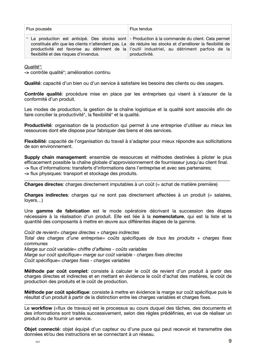 Les question les plus posées:
Les différents types de décisions: « caractérisez/ qualifiez la décisions prise par.... >>
-> décisions opérat