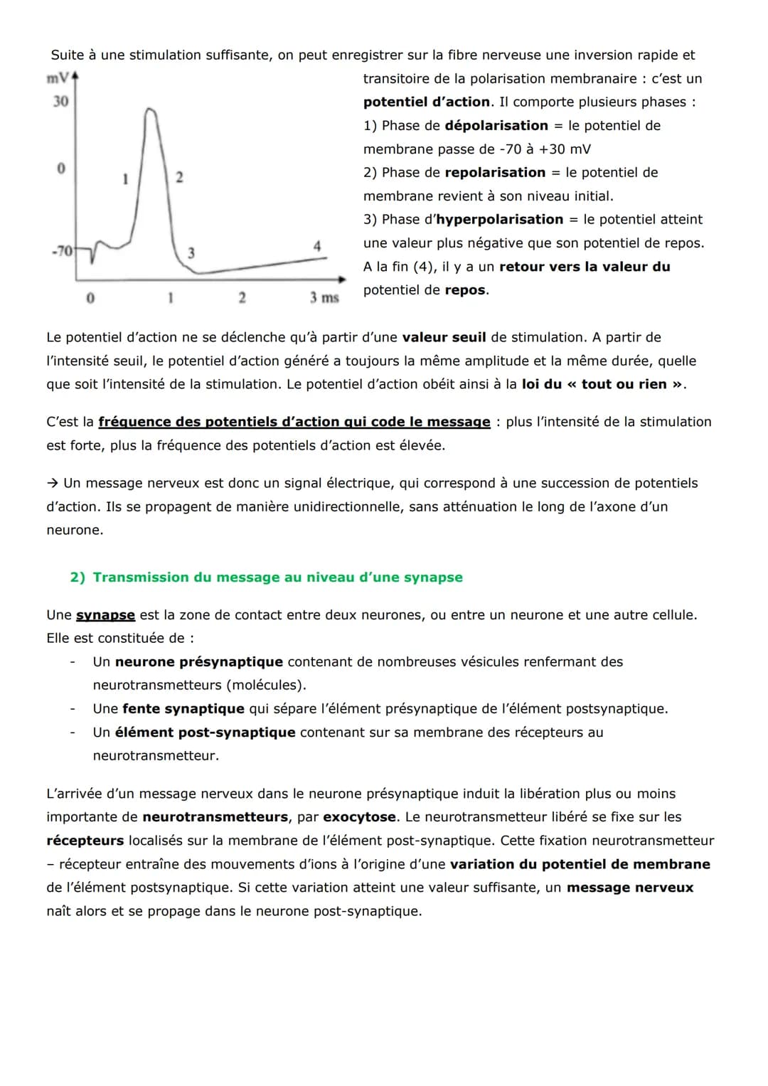 Thème 3 - Corps humain et santé
Un réflexe est une réaction motrice (qui engendre un mouvement) involontaire et stéréotypée
(toujours la mêm