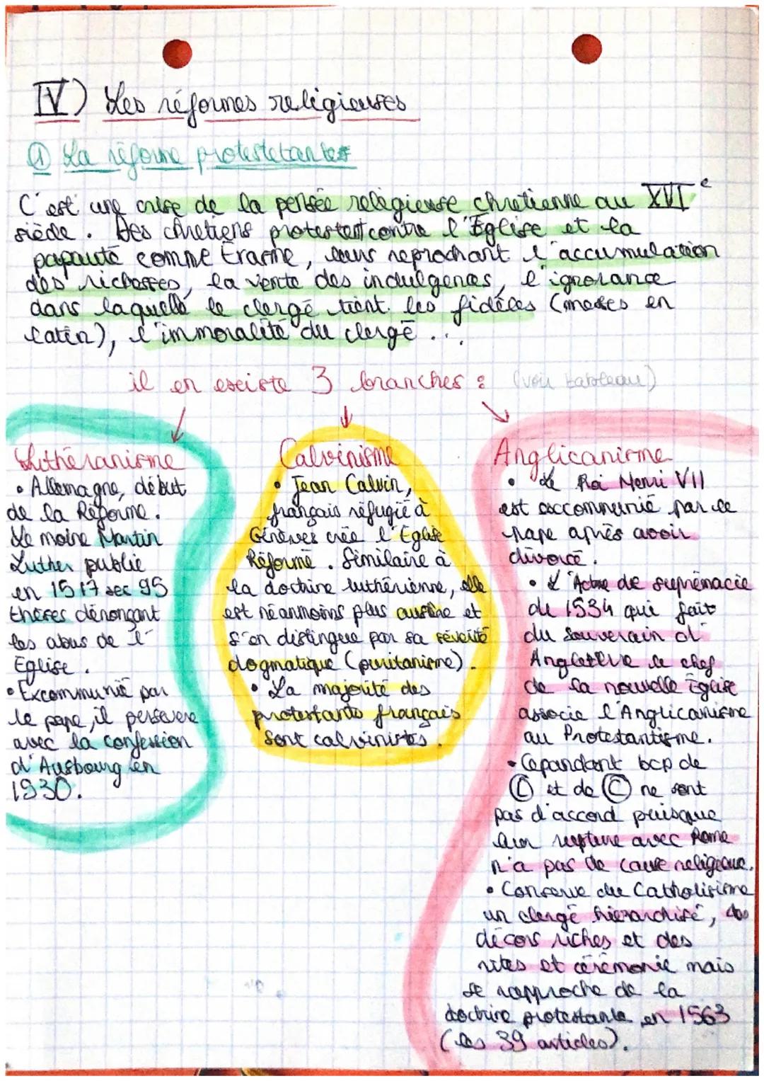 Humanisme & Renaissance & C
Réformes Religieuses...
I)- Humanisme.
est un mouvement intellectuel, courant de pervers
manières nouvelle d'env