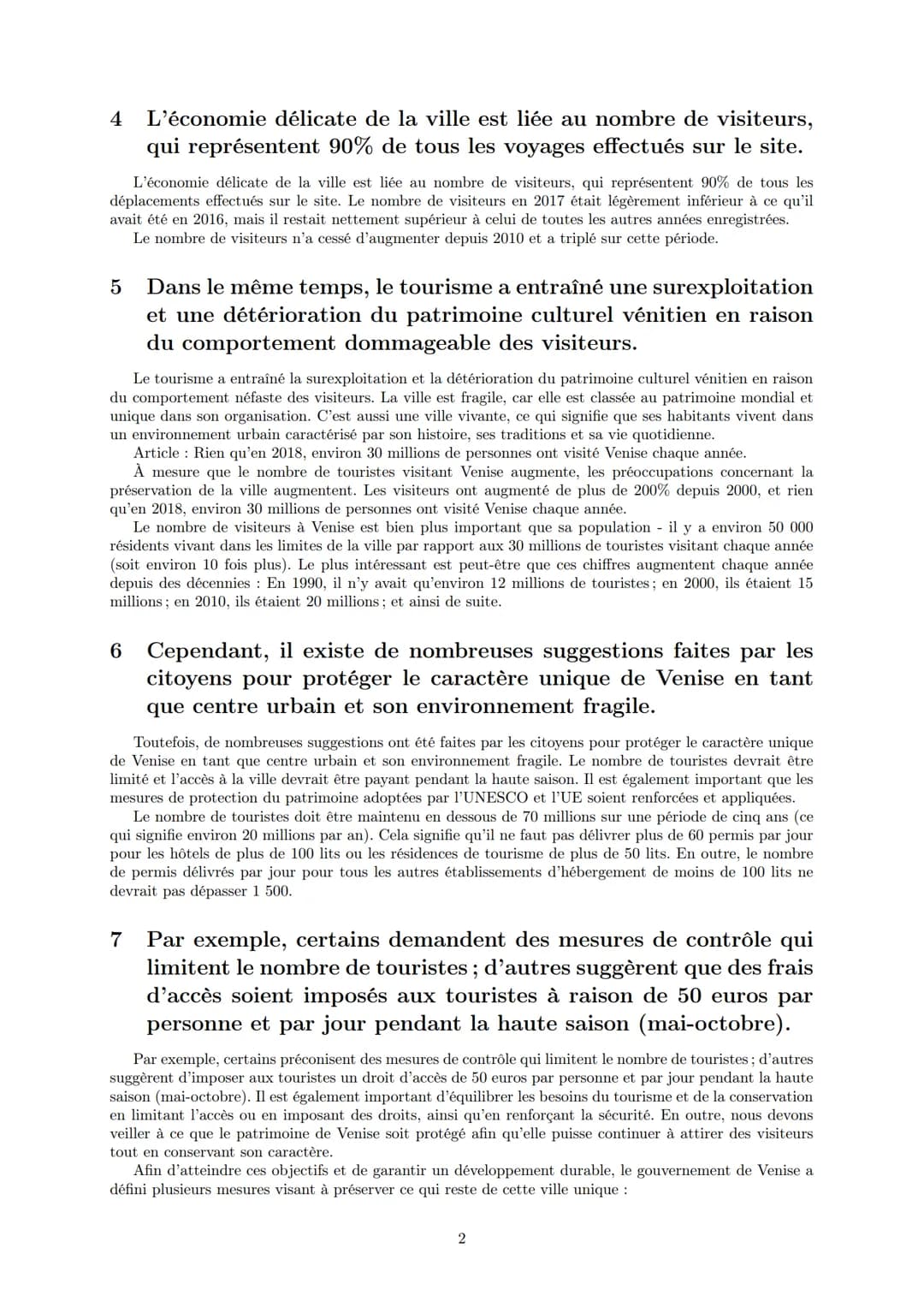 LYCEE GENERAL ET TECHNOLOGIQUE LA BRUYERE
Venise, entre valorisation touristique et
protection du patrimoine
18 mai 2022
AFFICHARD-PIERRI Ga