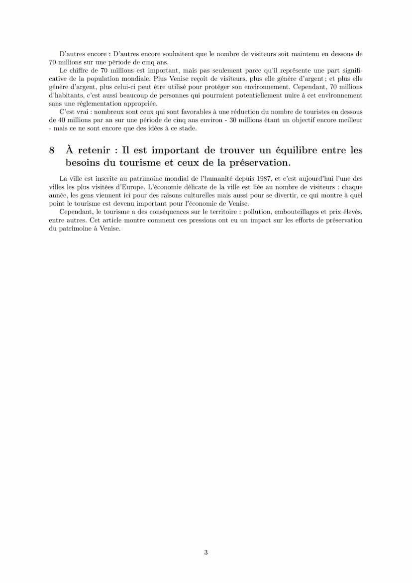 LYCEE GENERAL ET TECHNOLOGIQUE LA BRUYERE
Venise, entre valorisation touristique et
protection du patrimoine
18 mai 2022
AFFICHARD-PIERRI Ga