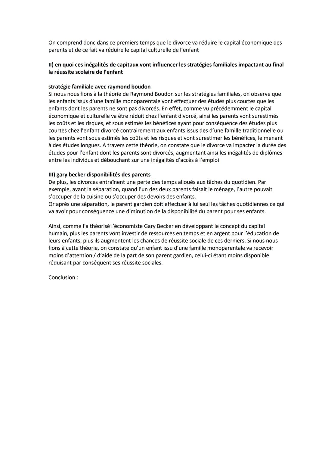 SES
En quoi le divorce impacte-t-il
Origine
sociale
(CSP du père)
Cadre/
ssion
intermédiaire
Ouvrier
Employé
Indépendant
Tableau 2 - Réussit