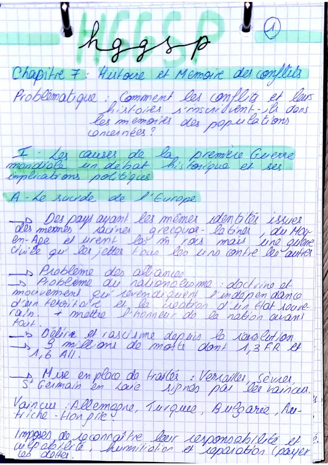 Histoire et Mémoire : La Première Guerre Mondiale et la Guerre d'Algérie