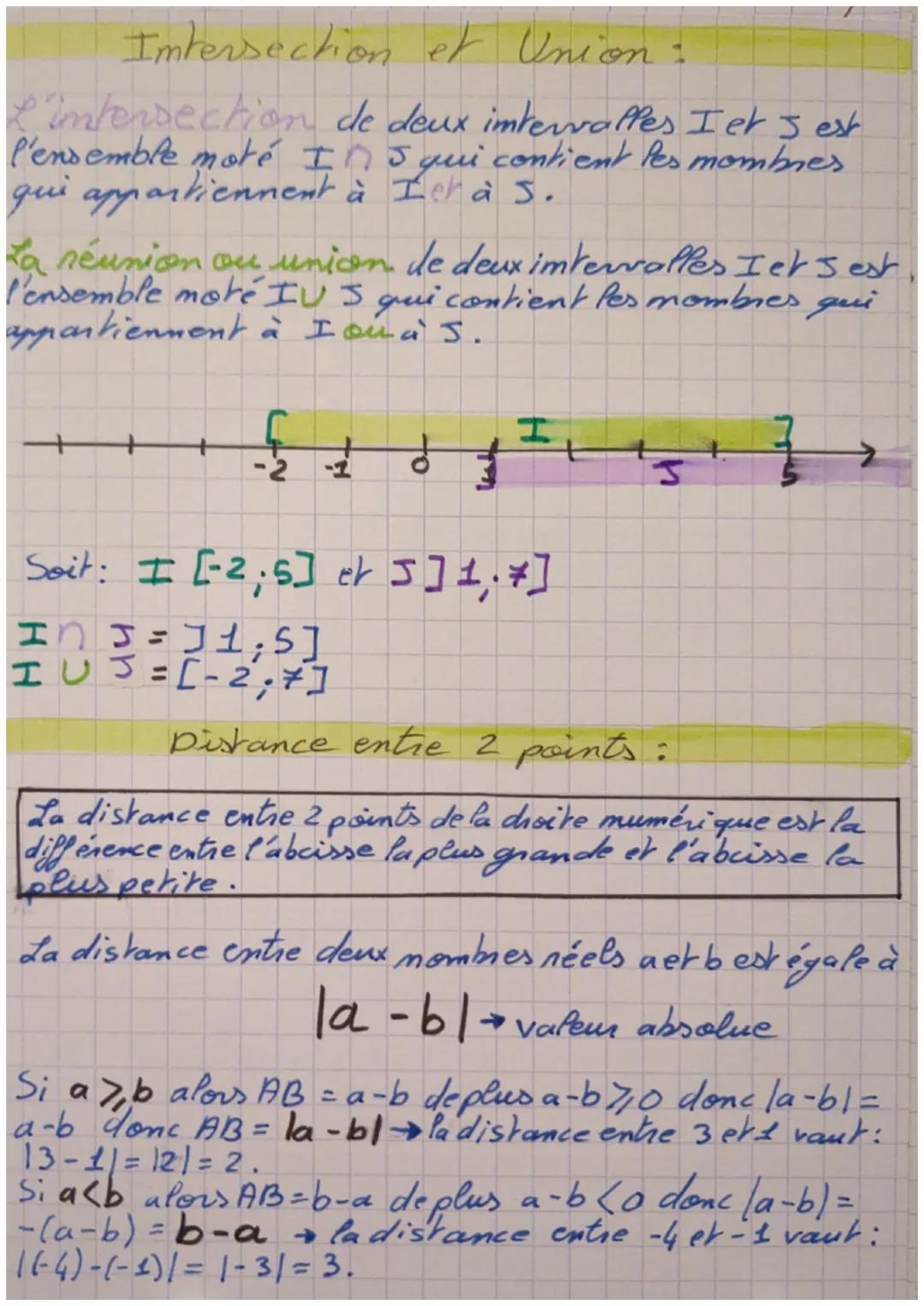 # Intervalles

Généralités:

ววววววว

Soit a erb deux réels tels que a (cb.

L'ensemble des mombres compris entre a
erb compris est l'ensemb