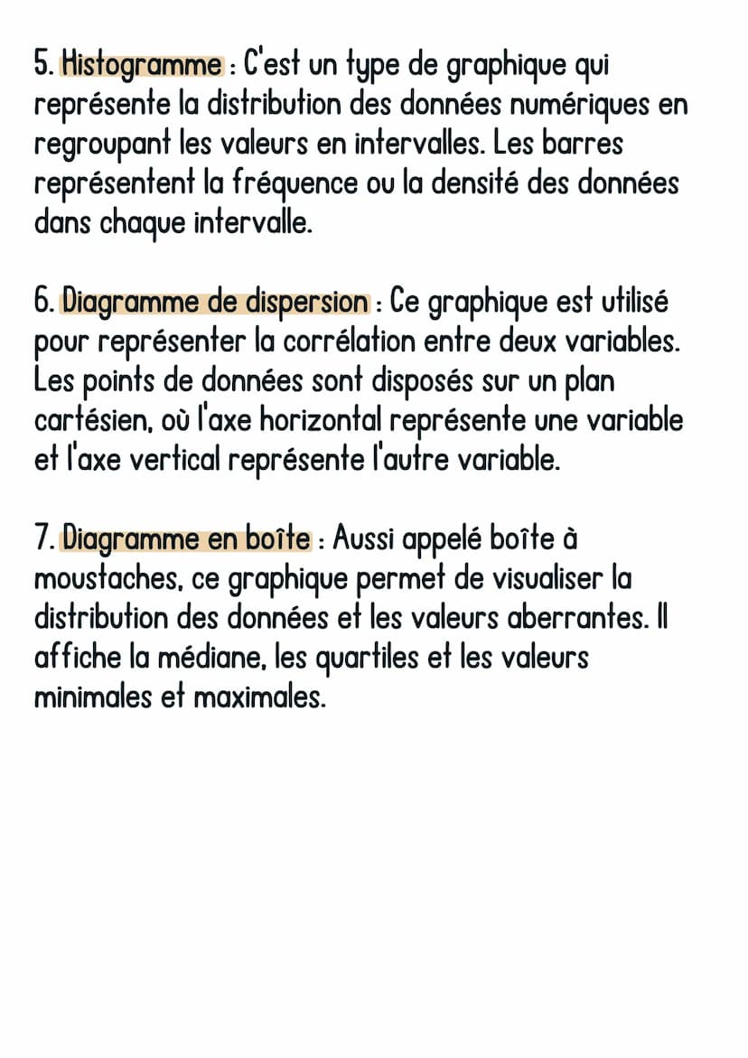 @avoirsonbrevet
Maths
Les représentations graphiques
1. Diagramme en barres : Ce type de graphique est utile
pour comparer des catégories ou